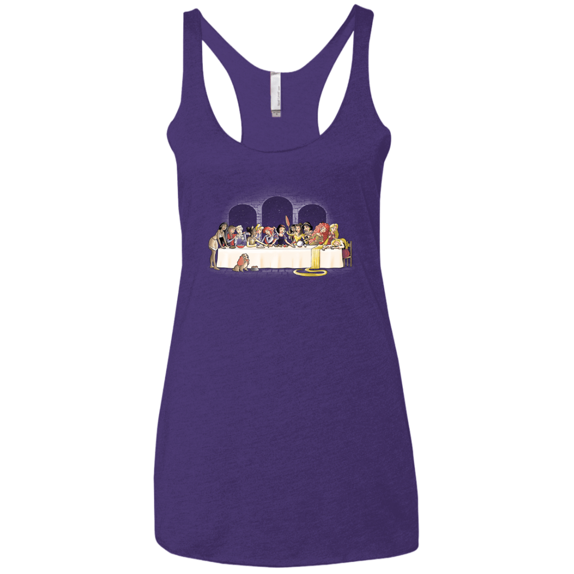 T-Shirts Purple Rush / X-Small Princess Dinner (2) Women's Triblend Racerback Tank