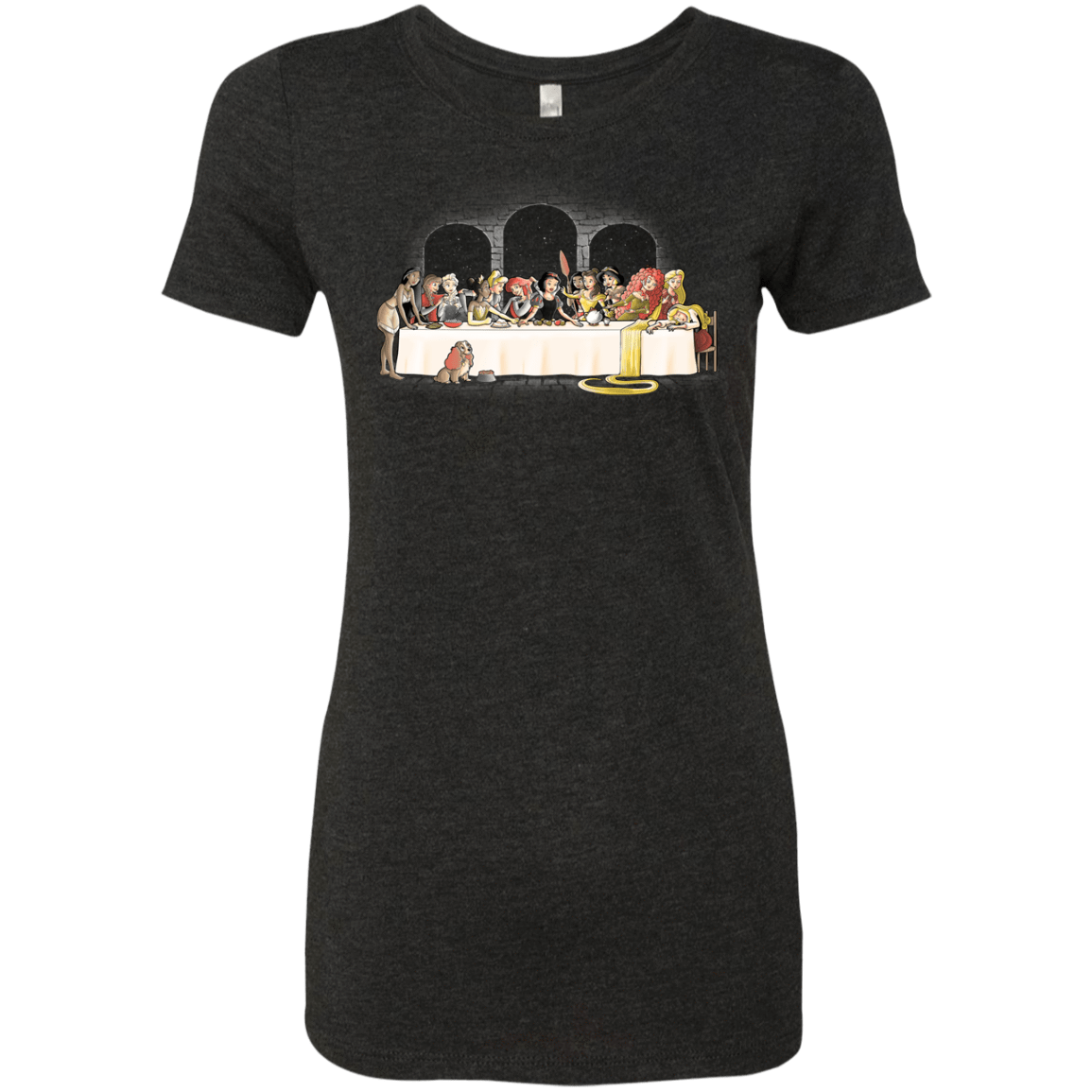 T-Shirts Vintage Black / S Princess Dinner (2) Women's Triblend T-Shirt