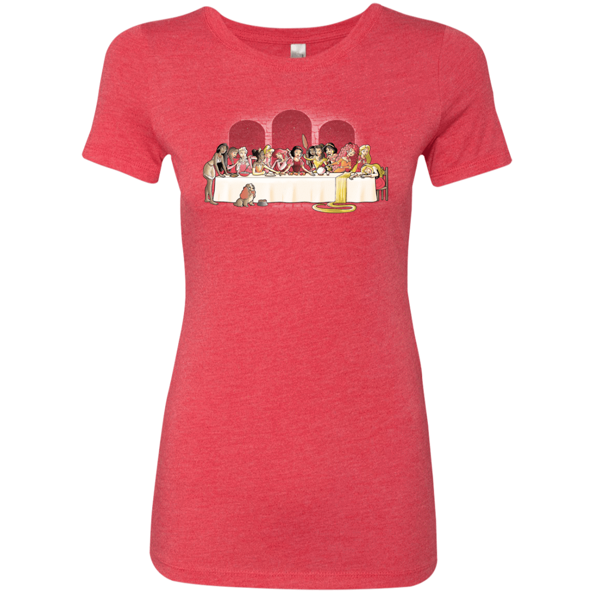 T-Shirts Vintage Red / S Princess Dinner (2) Women's Triblend T-Shirt
