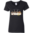 T-Shirts Black / S Princess Dinner (2) Women's V-Neck T-Shirt