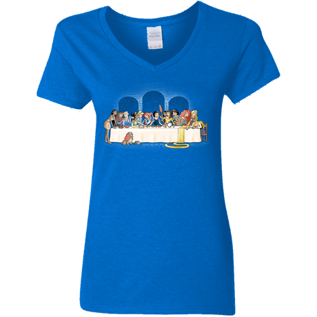 T-Shirts Royal / S Princess Dinner (2) Women's V-Neck T-Shirt