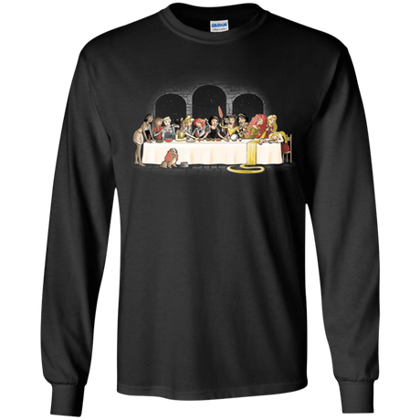 T-Shirts Black / YS Princess Dinner (2) Youth Long Sleeve T-Shirt