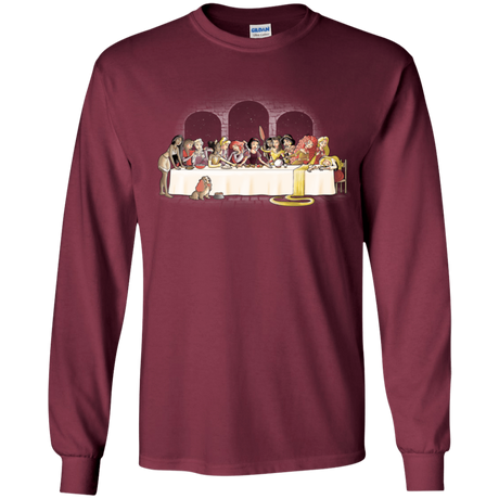 T-Shirts Maroon / YS Princess Dinner (2) Youth Long Sleeve T-Shirt