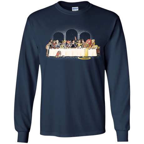 T-Shirts Navy / YS Princess Dinner (2) Youth Long Sleeve T-Shirt