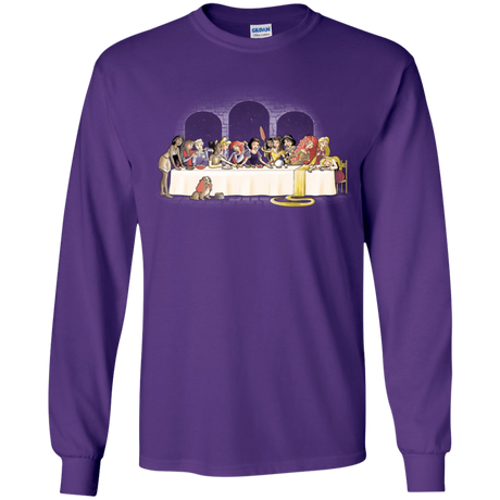 T-Shirts Purple / YS Princess Dinner (2) Youth Long Sleeve T-Shirt