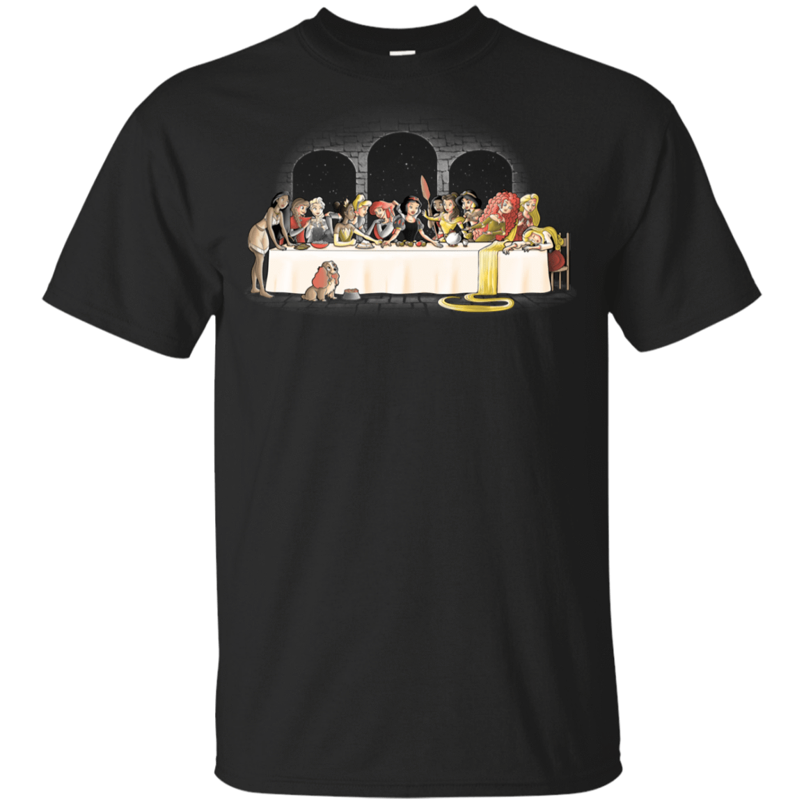 T-Shirts Black / YXS Princess Dinner (2) Youth T-Shirt