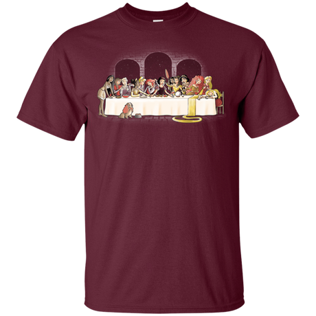 T-Shirts Maroon / YXS Princess Dinner (2) Youth T-Shirt
