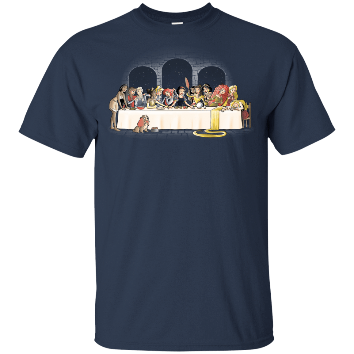 T-Shirts Navy / YXS Princess Dinner (2) Youth T-Shirt