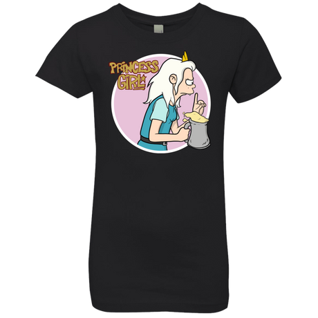 T-Shirts Black / YXS Princess Girl Girls Premium T-Shirt