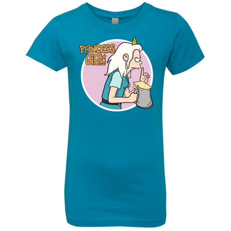 T-Shirts Turquoise / YXS Princess Girl Girls Premium T-Shirt