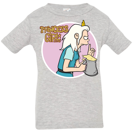 T-Shirts Heather Grey / 6 Months Princess Girl Infant Premium T-Shirt