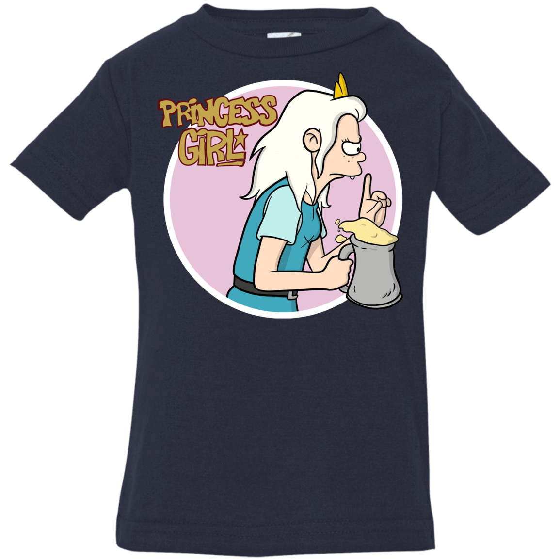 T-Shirts Navy / 6 Months Princess Girl Infant Premium T-Shirt