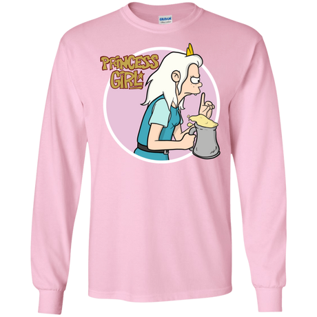 T-Shirts Light Pink / S Princess Girl Men's Long Sleeve T-Shirt