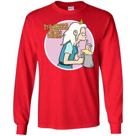 T-Shirts Red / S Princess Girl Men's Long Sleeve T-Shirt