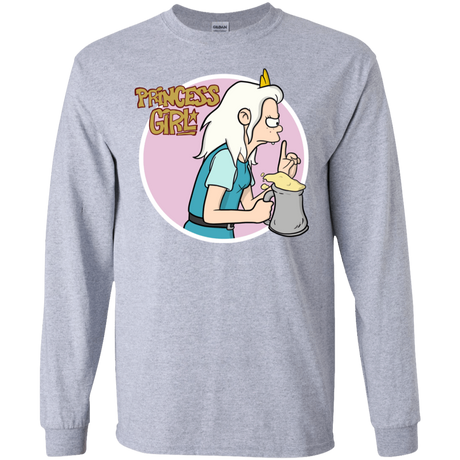 T-Shirts Sport Grey / S Princess Girl Men's Long Sleeve T-Shirt