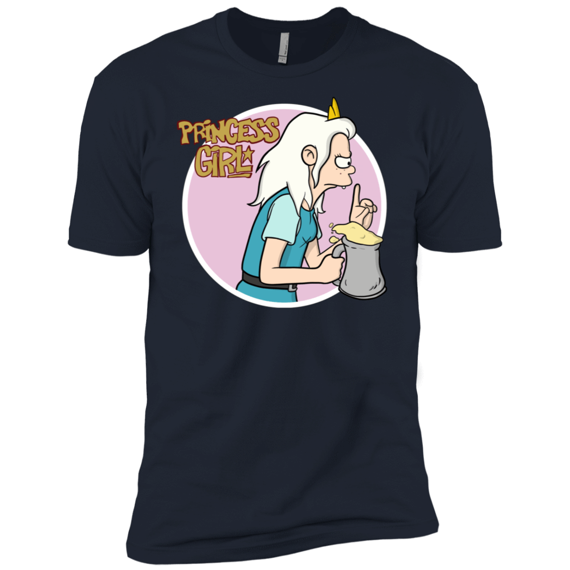 T-Shirts Midnight Navy / X-Small Princess Girl Men's Premium T-Shirt