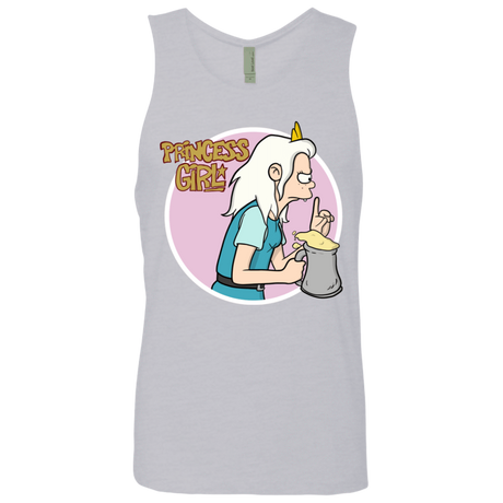 T-Shirts Heather Grey / S Princess Girl Men's Premium Tank Top