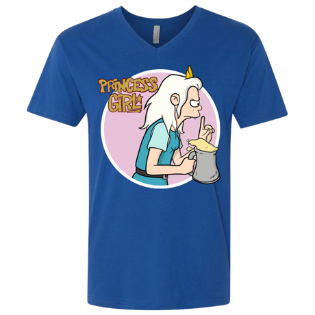 T-Shirts Royal / X-Small Princess Girl Men's Premium V-Neck