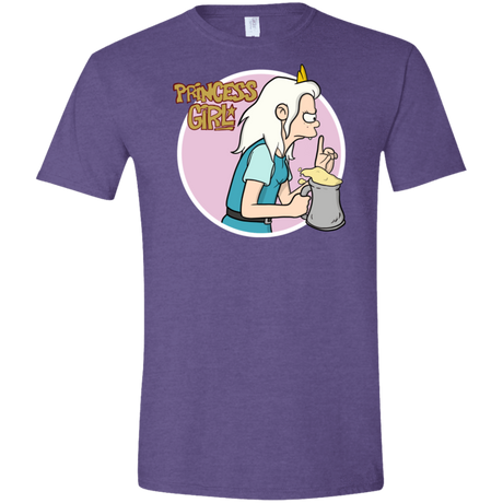 T-Shirts Heather Purple / S Princess Girl Men's Semi-Fitted Softstyle