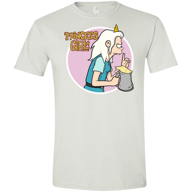 T-Shirts White / X-Small Princess Girl Men's Semi-Fitted Softstyle