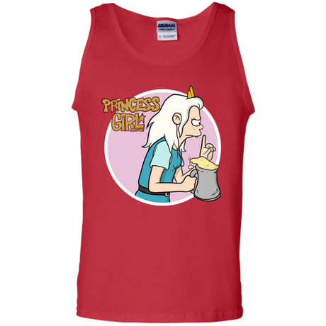T-Shirts Red / S Princess Girl Men's Tank Top