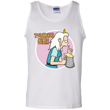T-Shirts White / S Princess Girl Men's Tank Top