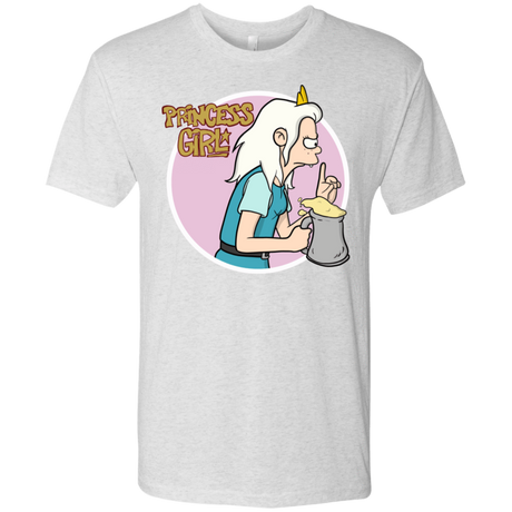 T-Shirts Heather White / S Princess Girl Men's Triblend T-Shirt