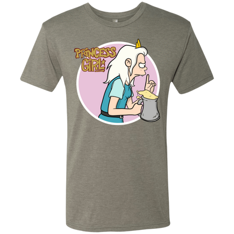 T-Shirts Venetian Grey / S Princess Girl Men's Triblend T-Shirt