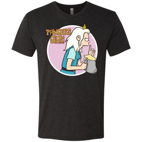 T-Shirts Vintage Black / S Princess Girl Men's Triblend T-Shirt