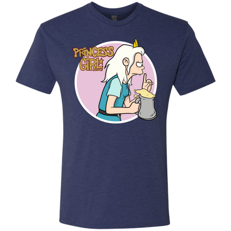 T-Shirts Vintage Navy / S Princess Girl Men's Triblend T-Shirt