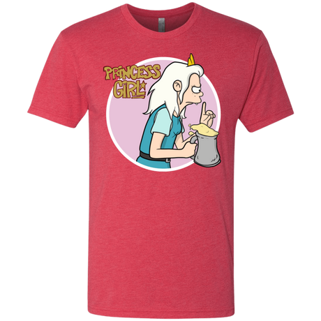 T-Shirts Vintage Red / S Princess Girl Men's Triblend T-Shirt