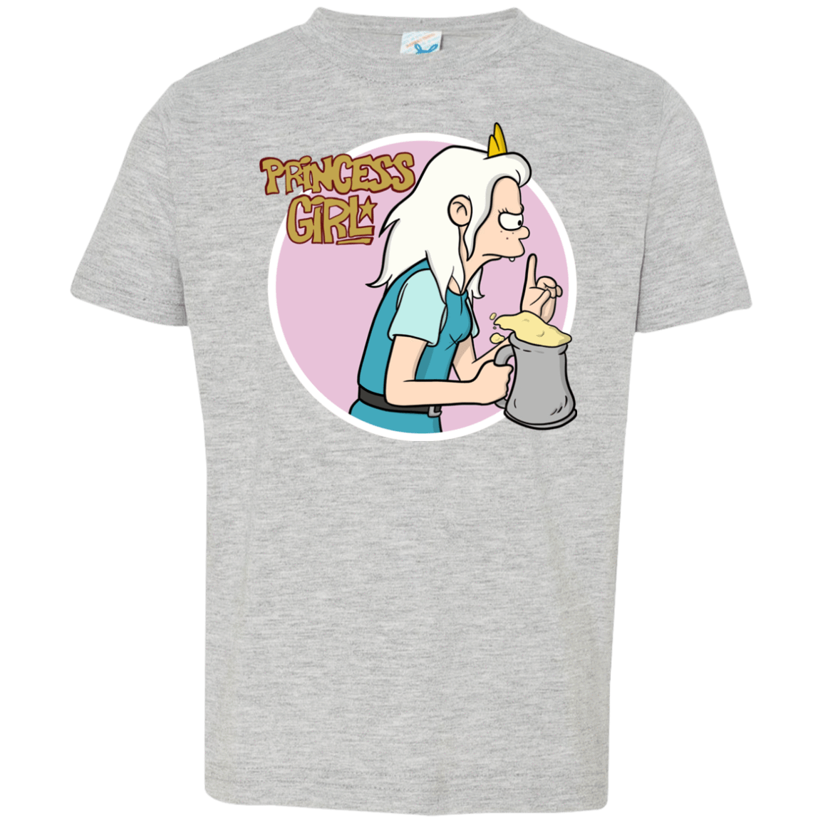 T-Shirts Heather Grey / 2T Princess Girl Toddler Premium T-Shirt