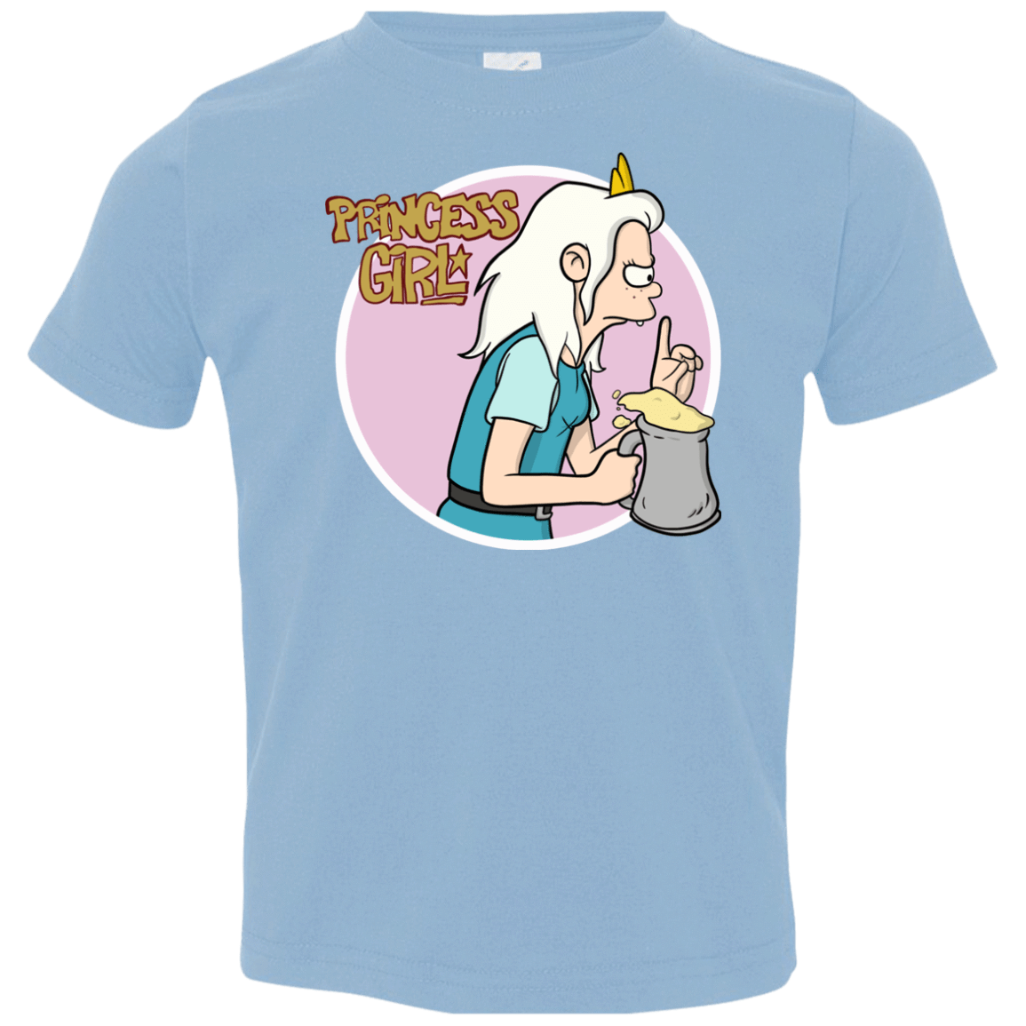 T-Shirts Light Blue / 2T Princess Girl Toddler Premium T-Shirt