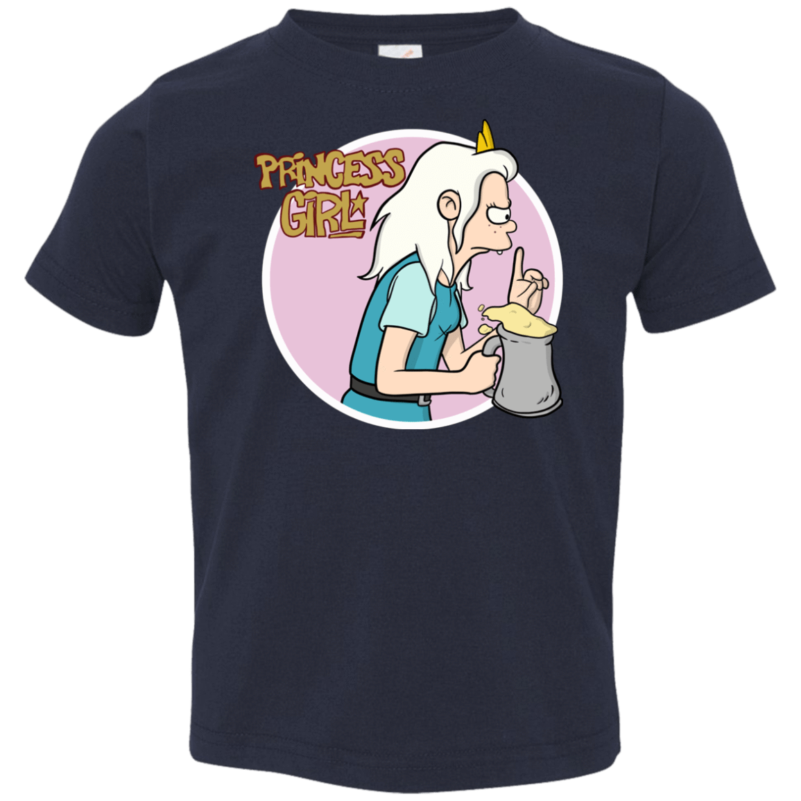 T-Shirts Navy / 2T Princess Girl Toddler Premium T-Shirt
