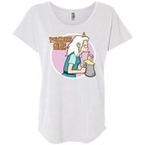 T-Shirts Heather White / X-Small Princess Girl Triblend Dolman Sleeve