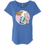 T-Shirts Vintage Royal / X-Small Princess Girl Triblend Dolman Sleeve