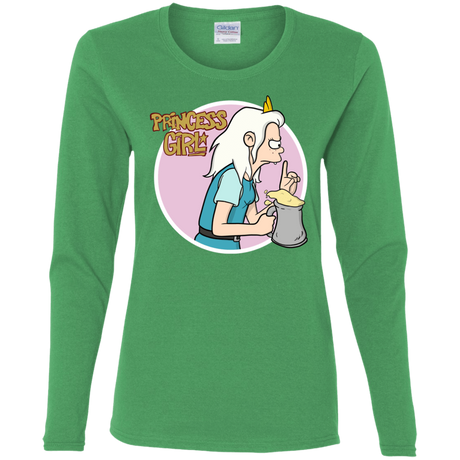 T-Shirts Irish Green / S Princess Girl Women's Long Sleeve T-Shirt