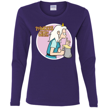 T-Shirts Purple / S Princess Girl Women's Long Sleeve T-Shirt