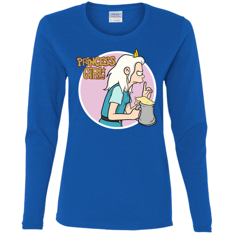 T-Shirts Royal / S Princess Girl Women's Long Sleeve T-Shirt