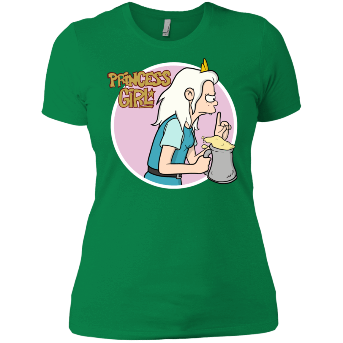 T-Shirts Kelly Green / X-Small Princess Girl Women's Premium T-Shirt