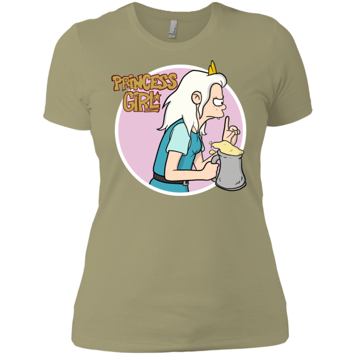 T-Shirts Light Olive / X-Small Princess Girl Women's Premium T-Shirt