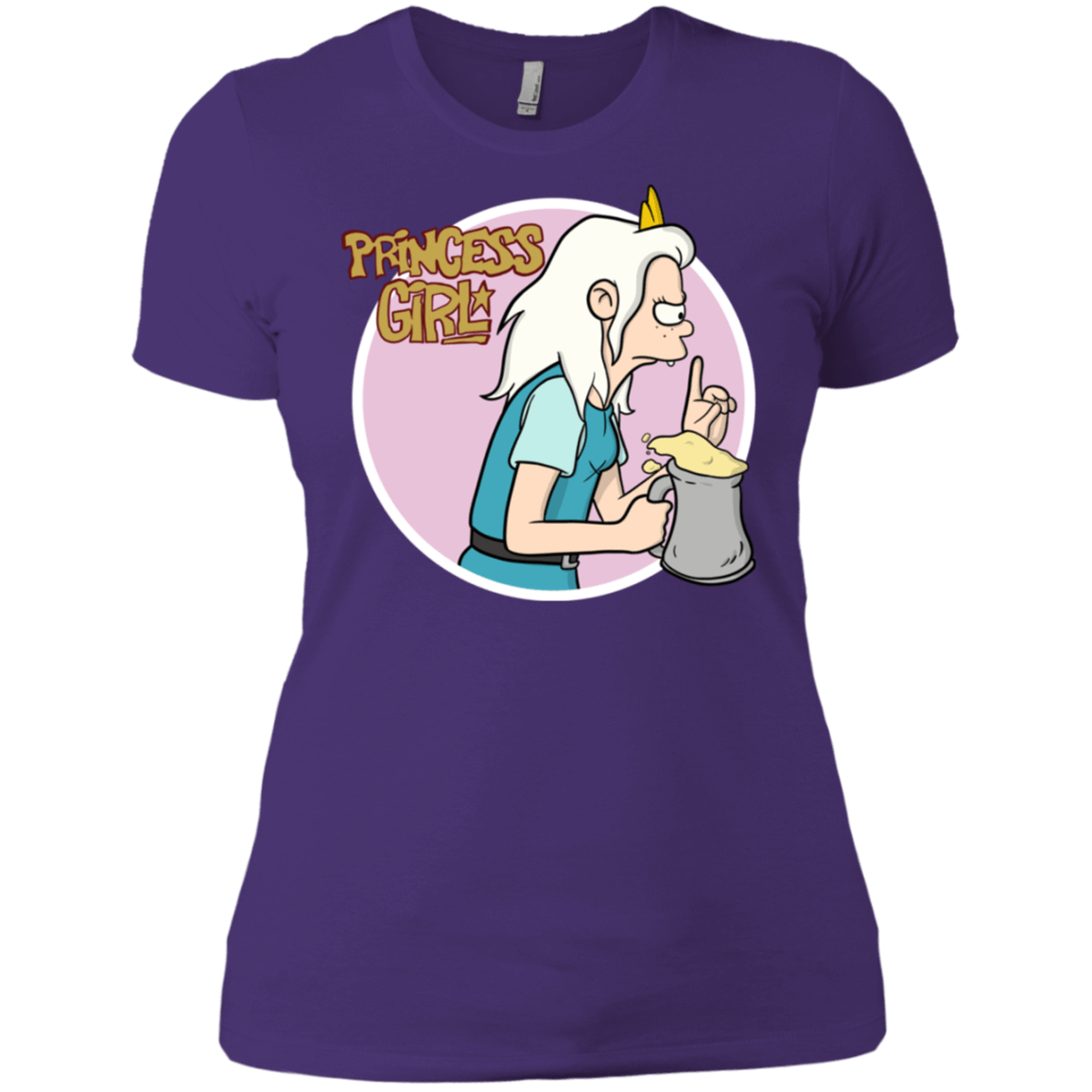 T-Shirts Purple Rush/ / X-Small Princess Girl Women's Premium T-Shirt