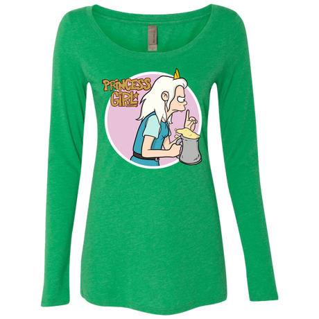 T-Shirts Envy / S Princess Girl Women's Triblend Long Sleeve Shirt