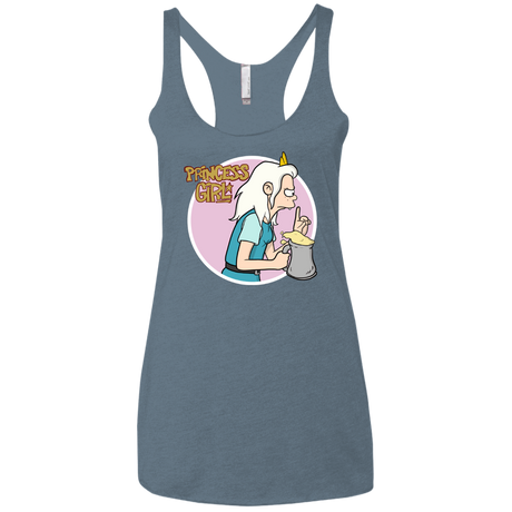 T-Shirts Indigo / X-Small Princess Girl Women's Triblend Racerback Tank