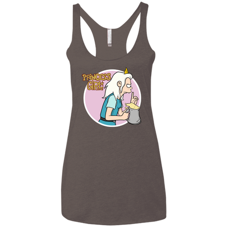 T-Shirts Macchiato / X-Small Princess Girl Women's Triblend Racerback Tank