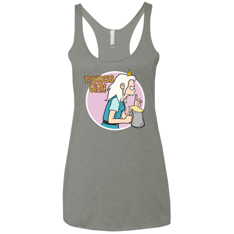 T-Shirts Venetian Grey / X-Small Princess Girl Women's Triblend Racerback Tank