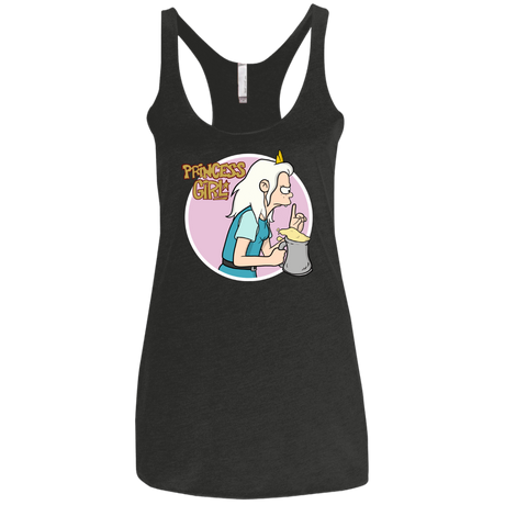 T-Shirts Vintage Black / X-Small Princess Girl Women's Triblend Racerback Tank