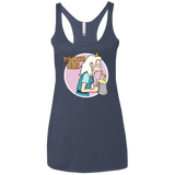 T-Shirts Vintage Navy / X-Small Princess Girl Women's Triblend Racerback Tank