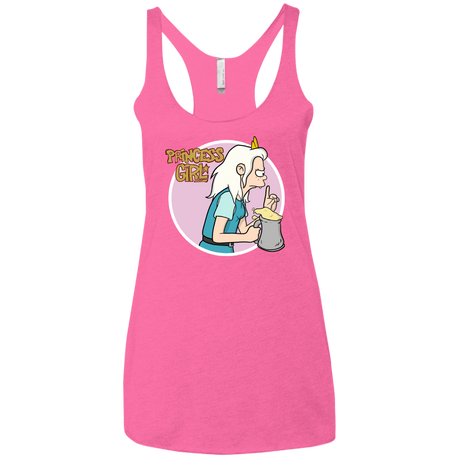T-Shirts Vintage Pink / X-Small Princess Girl Women's Triblend Racerback Tank