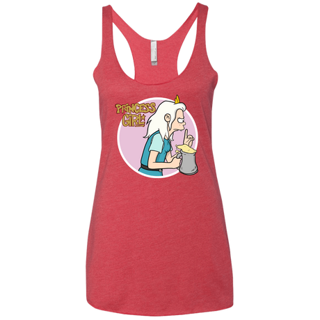 T-Shirts Vintage Red / X-Small Princess Girl Women's Triblend Racerback Tank